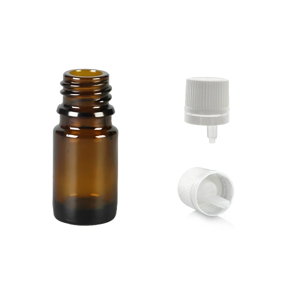 Skleněná lékovka s kapajícím uzávěrem Luna 5 ml