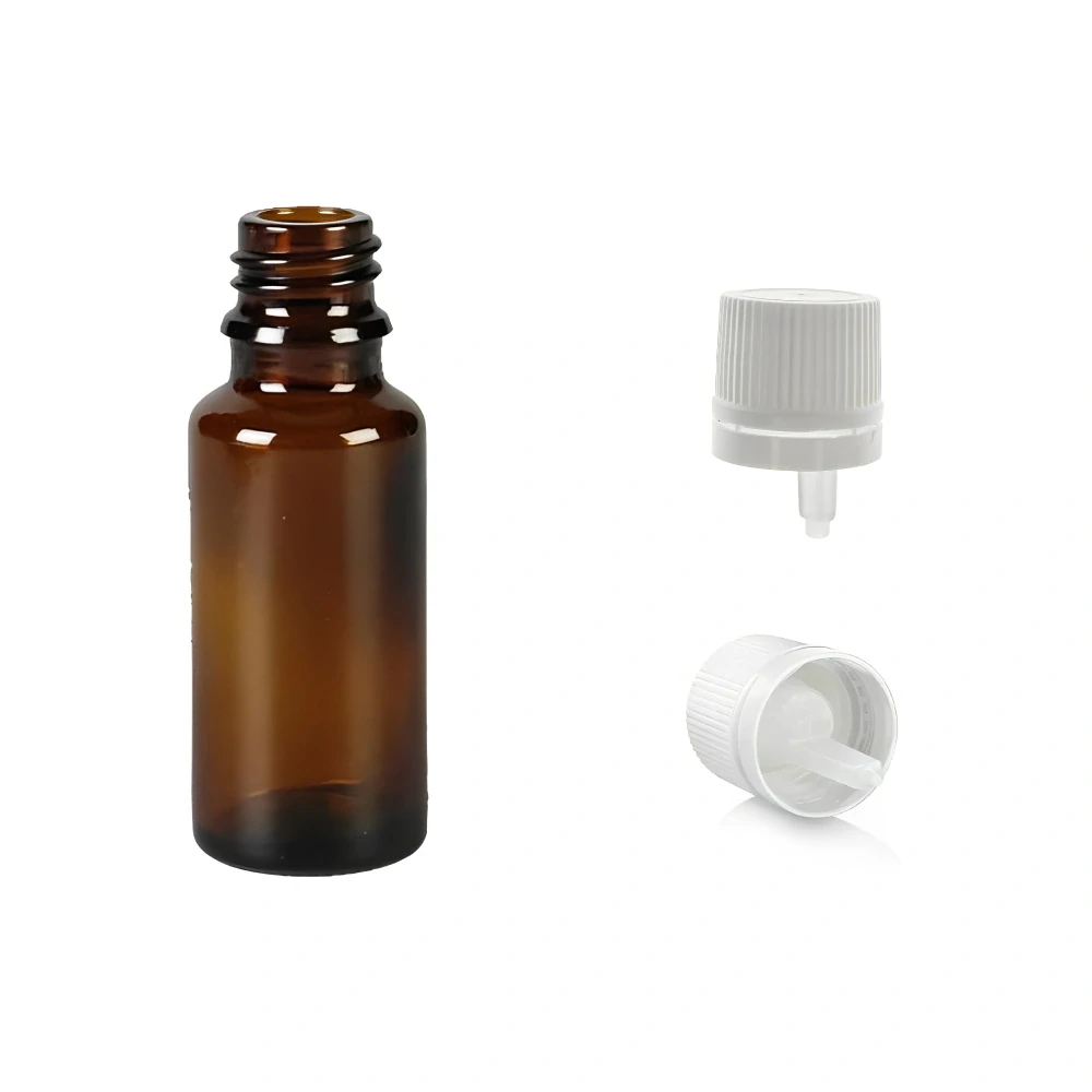 Skleněná lékovka s kapajícím uzávěrem Luna 20 ml