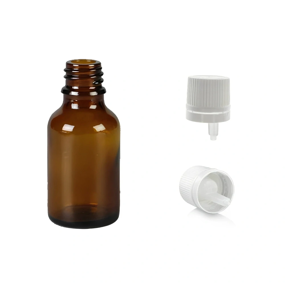 Skleněná lékovka s kapajícím uzávěrem Luna 25 ml