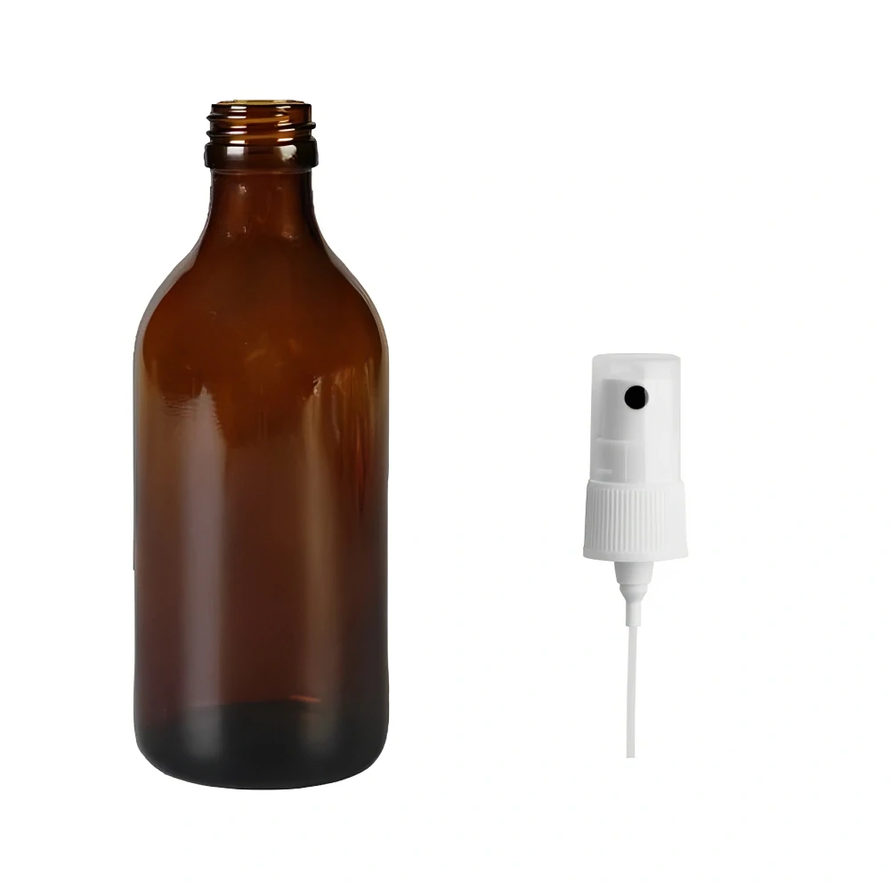 Skleněná lékovka s kosmetickým rozprašovačem Luna 250 ml