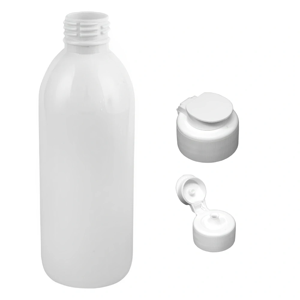 Plastová lahvička bílá s bílým dávkovacím víčkem JAR Tera 300 ml