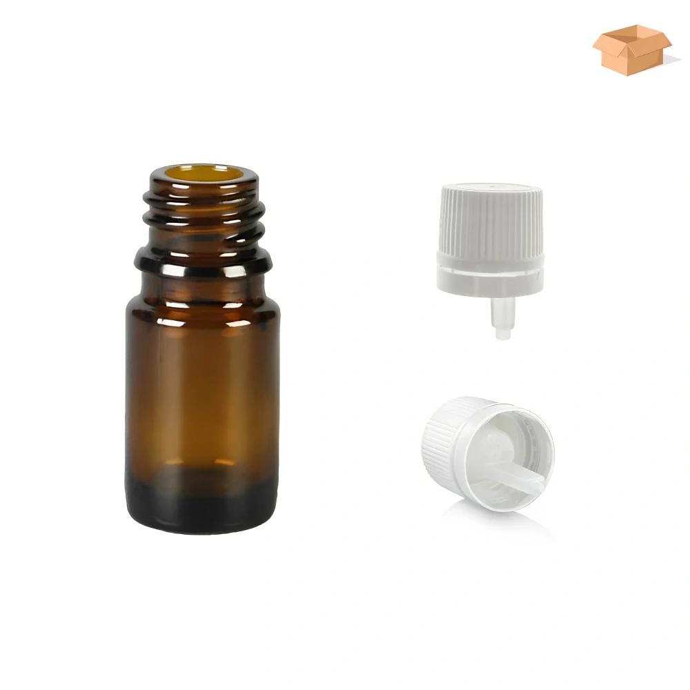 Skleněná lékovka s kapajícím uzávěrem Luna 5 ml - 340 ks