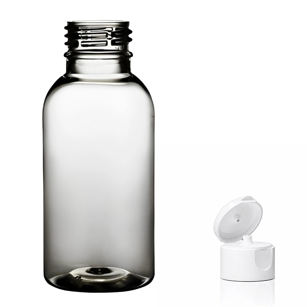 Plastová lahvička čira s bílým dávkovacím víčkem Tera 100 ml