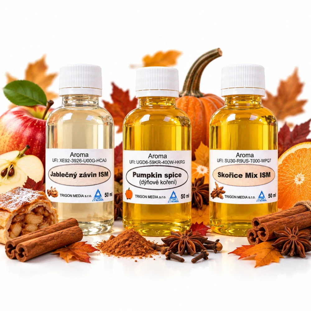 Podzimní set vonných olejů 2+1 / 50 ml /závin, dýně, mix/