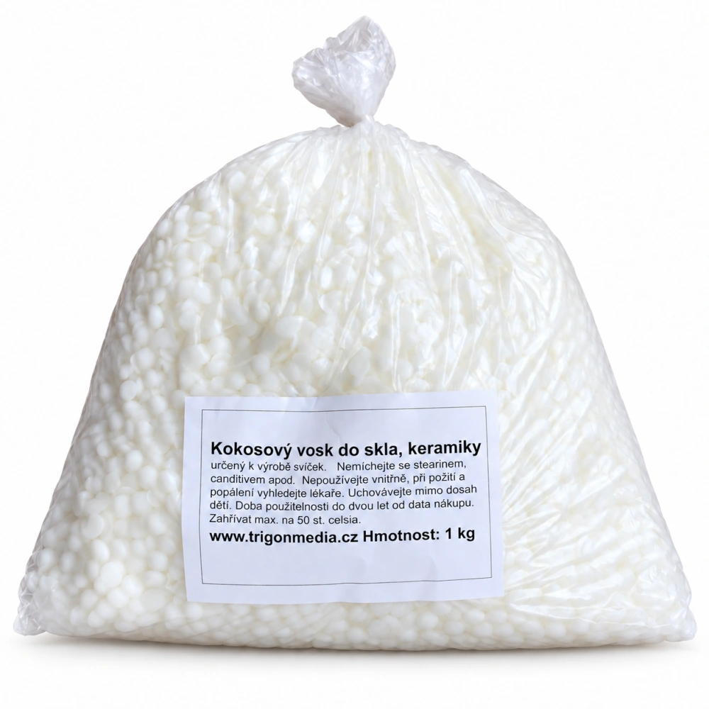 KOKOSOVÝ VOSK do skla a keramiky 1 Kg