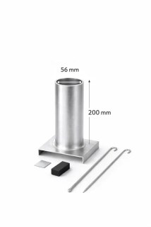 Hliníková forma na odlévání vosků na výrobu svíček 56x200 mm