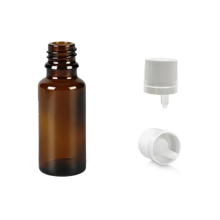Skleněná lékovka s kapajícím uzávěrem Luna 20 ml