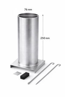 Hliníková forma na odlévání vosků na výrobu svíček 76x250 mm