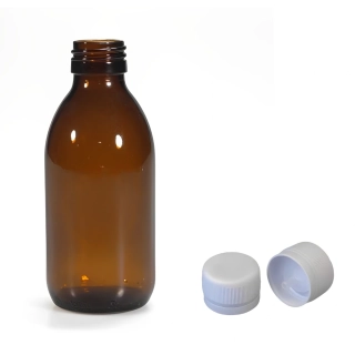 Skleněná lékovka s kapajícím uzávěrem Luna 150 ml