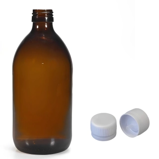 Skleněná lékovka s kapajícím uzávěrem Luna 1000 ml