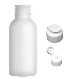 Plastová lahvička bílá s bílým dávkovacím víčkem JAR Tera 100 ml