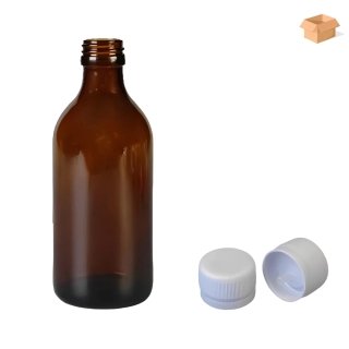 Skleněná lékovka s kapajícím uzávěrem Luna 250 ml - 39 ks