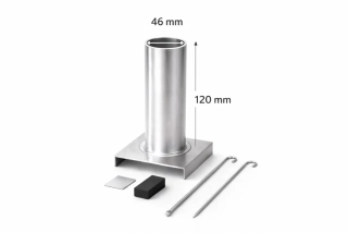 Hliníková forma na odlévání vosků na výrobu svíček 46x120 mm