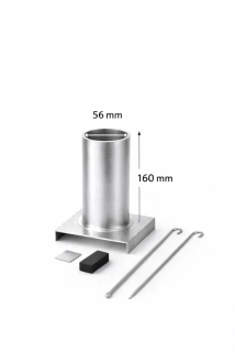 Hliníková forma na odlévání vosků na výrobu svíček 56x160 mm