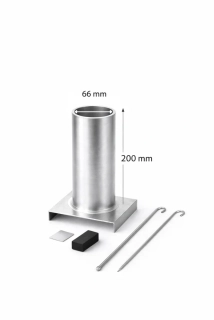 Hliníková forma na odlévání vosků na výrobu svíček 66x200 mm