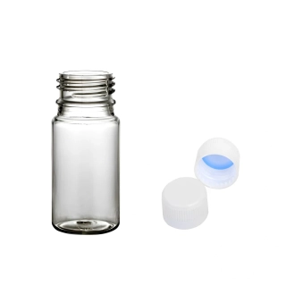 Plastová lahvička čira s bílým uzávěrem Tera 35 ml