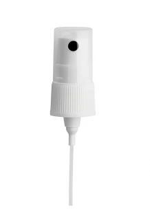 Plastový BÍLÝ kosmetický rozprašovač se závitem 18/410 /VIA, Luna/